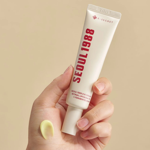 K-SECRET - SEOUL 1988 Eye Cream : Retinal Liposome 4% + Fermented Bean - Ujędrniający Krem pod oczy z Retinalem - 30ml w aranżacji