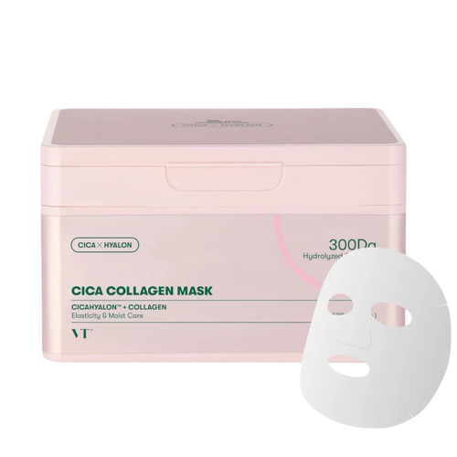 VT Cosmetics - CICA Collagen Mask - Zestaw Ujędrniających Masek do Twarzy w Płachcie - 30szt