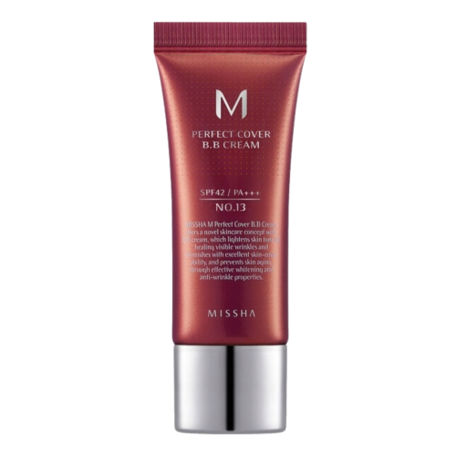MISSHA M Perfect Cover B.B Cream 20ml No. 13 Spf42 / Pa+++ - Krem BB do twarzy - Jasny beżowy - 20ml
