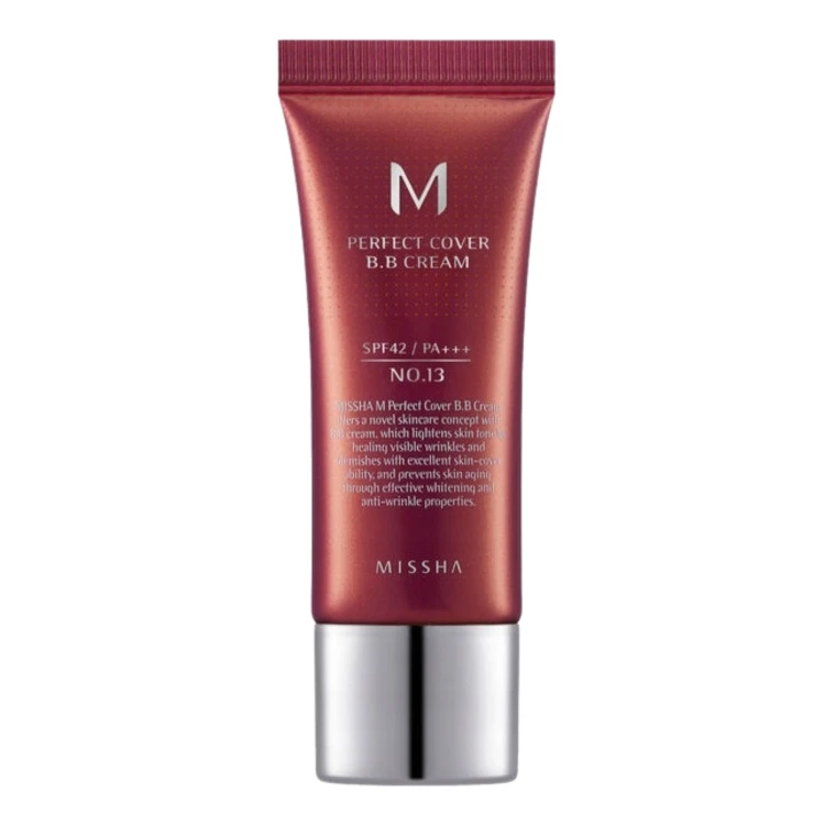 MISSHA M Perfect Cover B.B Cream 20ml No. 13 Spf42 / Pa+++ - Krem BB do twarzy - Jasny beżowy - 20ml