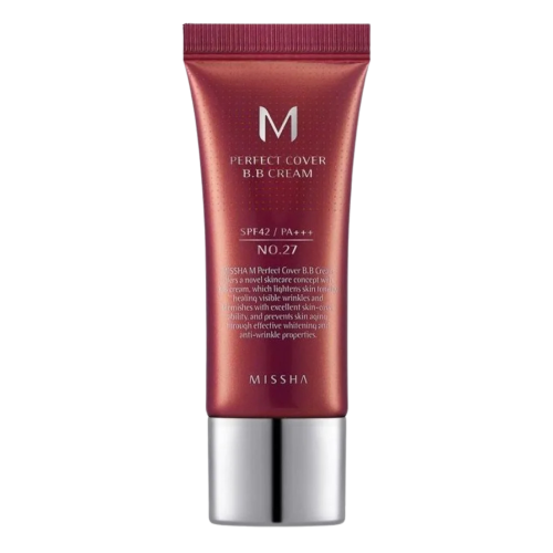 Missha - M Perfect Cover BB Cream SPF42/PA+++ - Kryjący Krem BB - No.27 Honey Beige - 20ml
