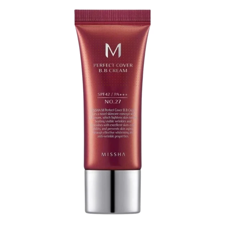 Missha - M Perfect Cover BB Cream SPF42/PA+++ - Kryjący Krem BB - No.27 Honey Beige - 20ml