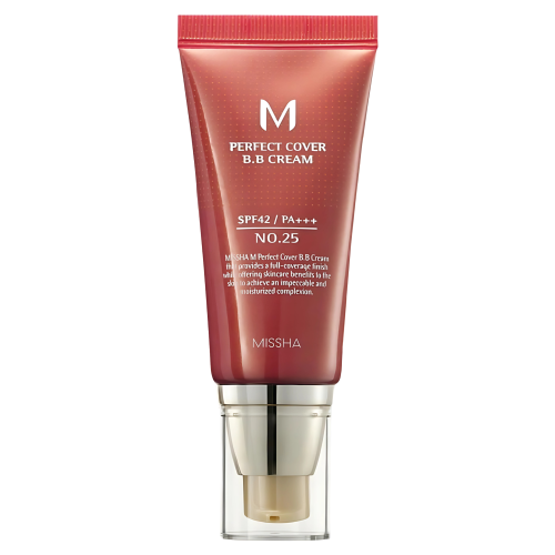 Missha - M Perfect Cover BB Cream SPF42/PA+++ - Kryjący Krem BB - No.25 Warm Beige - 50ml