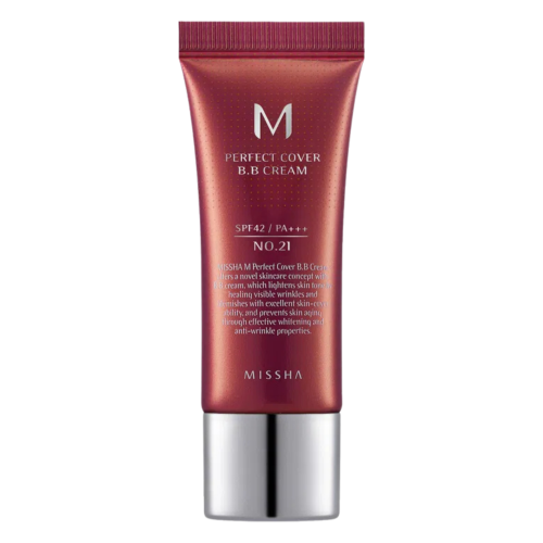 MISSHA M Perfect Cover B.B Cream No. 21 Spf42 / Pa+++ - Krem BB do twarzy - Lekki beżowy - 20ml