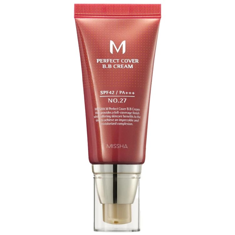 Missha - M Perfect Cover BB Cream SPF42/PA+++ - Kryjący Krem BB - No.27 Honey Beige - 50ml