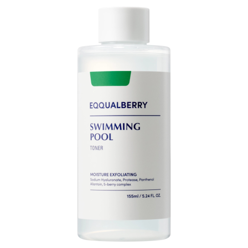 EQQUALBERRY - Swimming Pool Daily Facial Toner - Nawilżająco-Złuszczający Tonik do Twarzy - 155ml