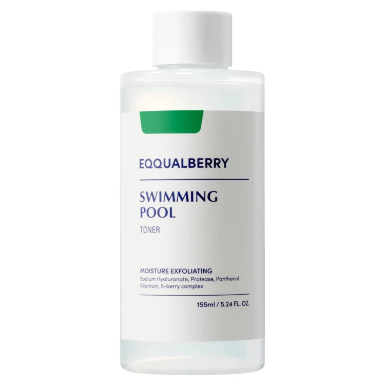 EQQUALBERRY - Swimming Pool Daily Facial Toner - Nawilżająco-Złuszczający Tonik do Twarzy - 155ml