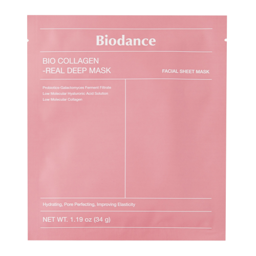 Biodance - Bio-Collagen Real Deep Mask - Ujędrniająca kolagenowa maseczka do twarzy w płacie - 1szt/34g