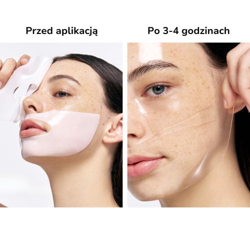 Biodance - Bio-Collagen Real Deep Mask - Ujędrniająca kolagenowa maseczka do twarzy w płacie - 1szt/34g w użyciu