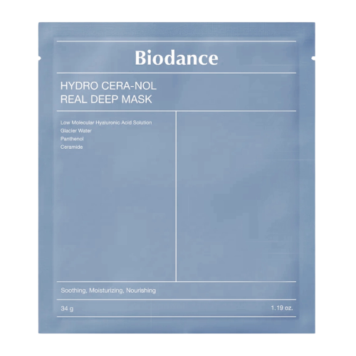Biodance - Hydro Cera-nol Real Deep Mask - Nawilżająca kolagenowa maseczka do twarzy w płacie - 1szt/34g