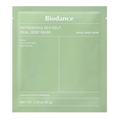 Biodance - Refreshing Sea Kelp Real Deep Mask - Kojąco-Nawilżająca Maska do Twarzy - 1szt/34g