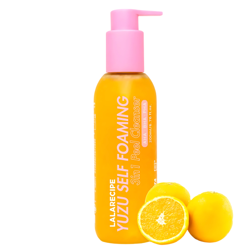 LalaRecipe - Yuzu Self Foaming 3in1 Cleanser - Oczyszczająca Pianka do Twarzy z Ekstraktem z Yuzu - 200ml